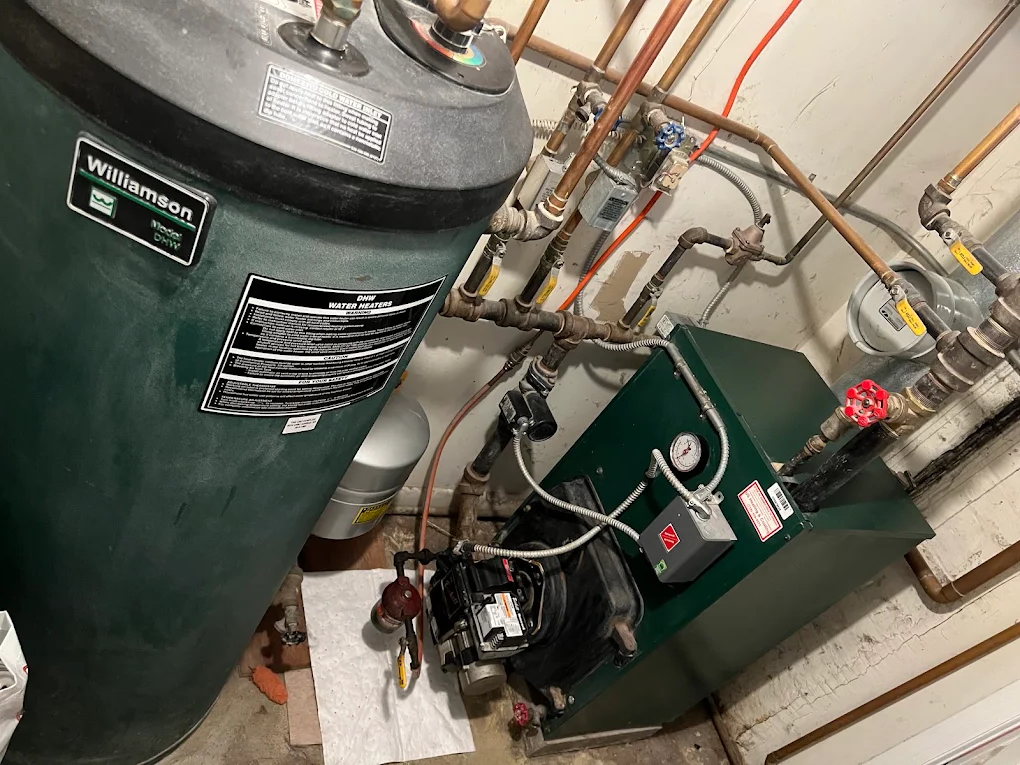 Boiler, water heater and copper piping system